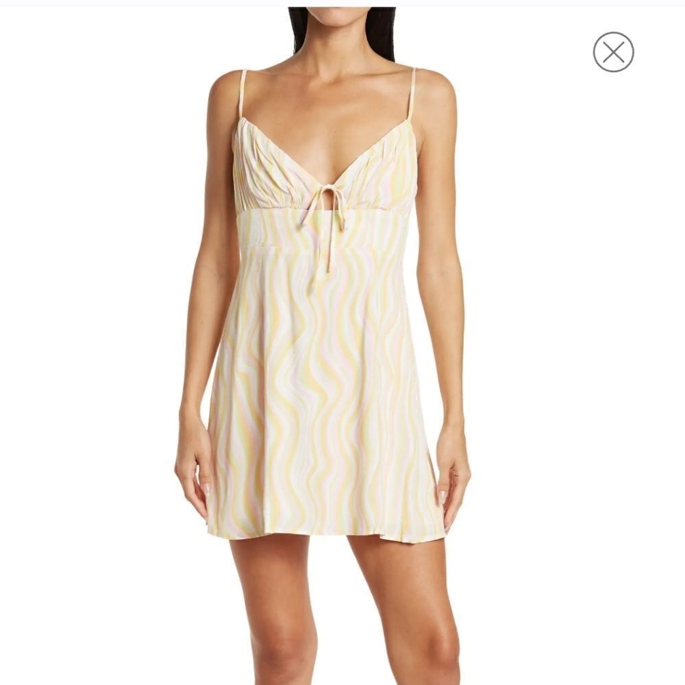 Elodie Spaghetti Strapped Mini in Pink Mult